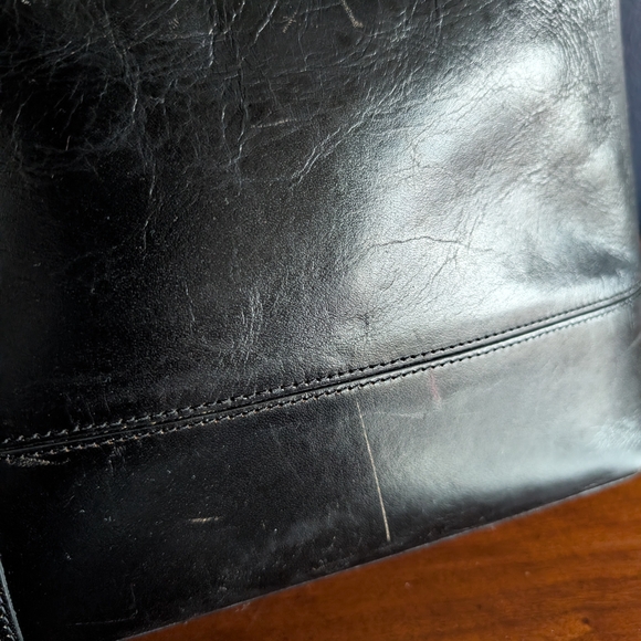 Vintage Etienne Aigner Black Leather Shoulder Purse  - Picture 9 of 14